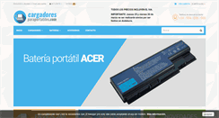 Desktop Screenshot of cargadoresparaportatiles.com