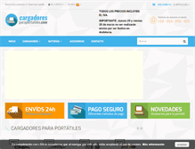 Tablet Screenshot of cargadoresparaportatiles.com